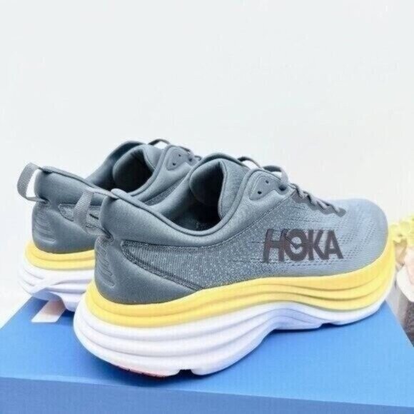 HOKA One One Bondi 8 Running Shoe Sneaker Goblin Blue/ Mountain Spring Men US 9 - Picture 15 of 16